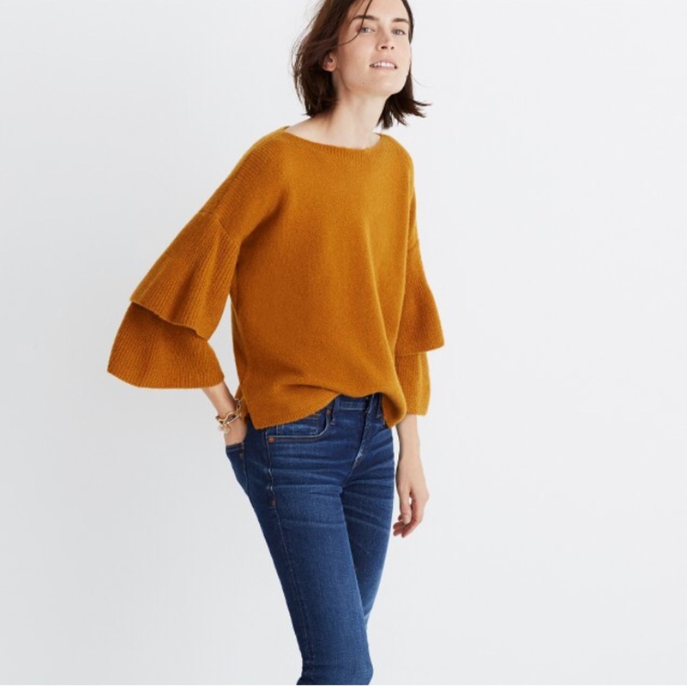 Madewell Tier Sleeved Pullover Sweater